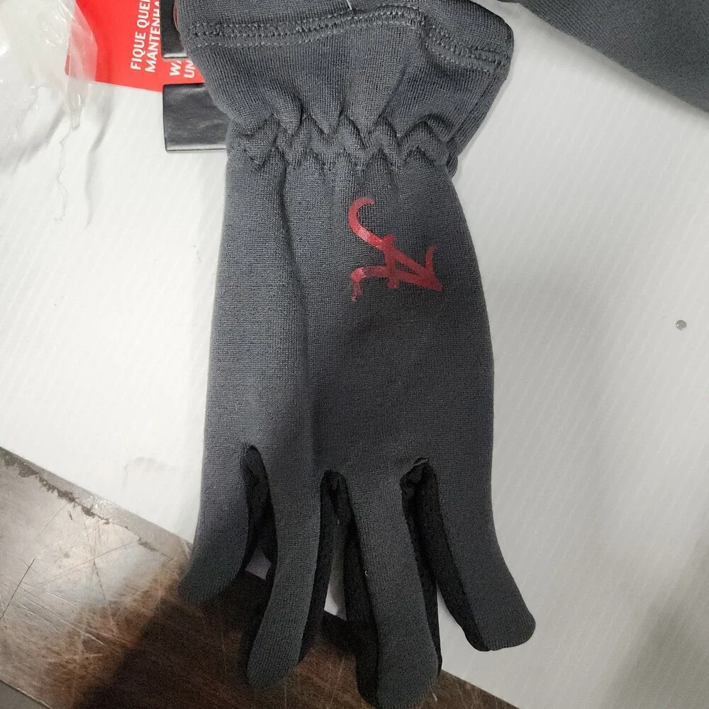 Nike Alabama Crimson Tide Gloves Therma-Fit Youth Size 4/7 Insulated Fleece 126